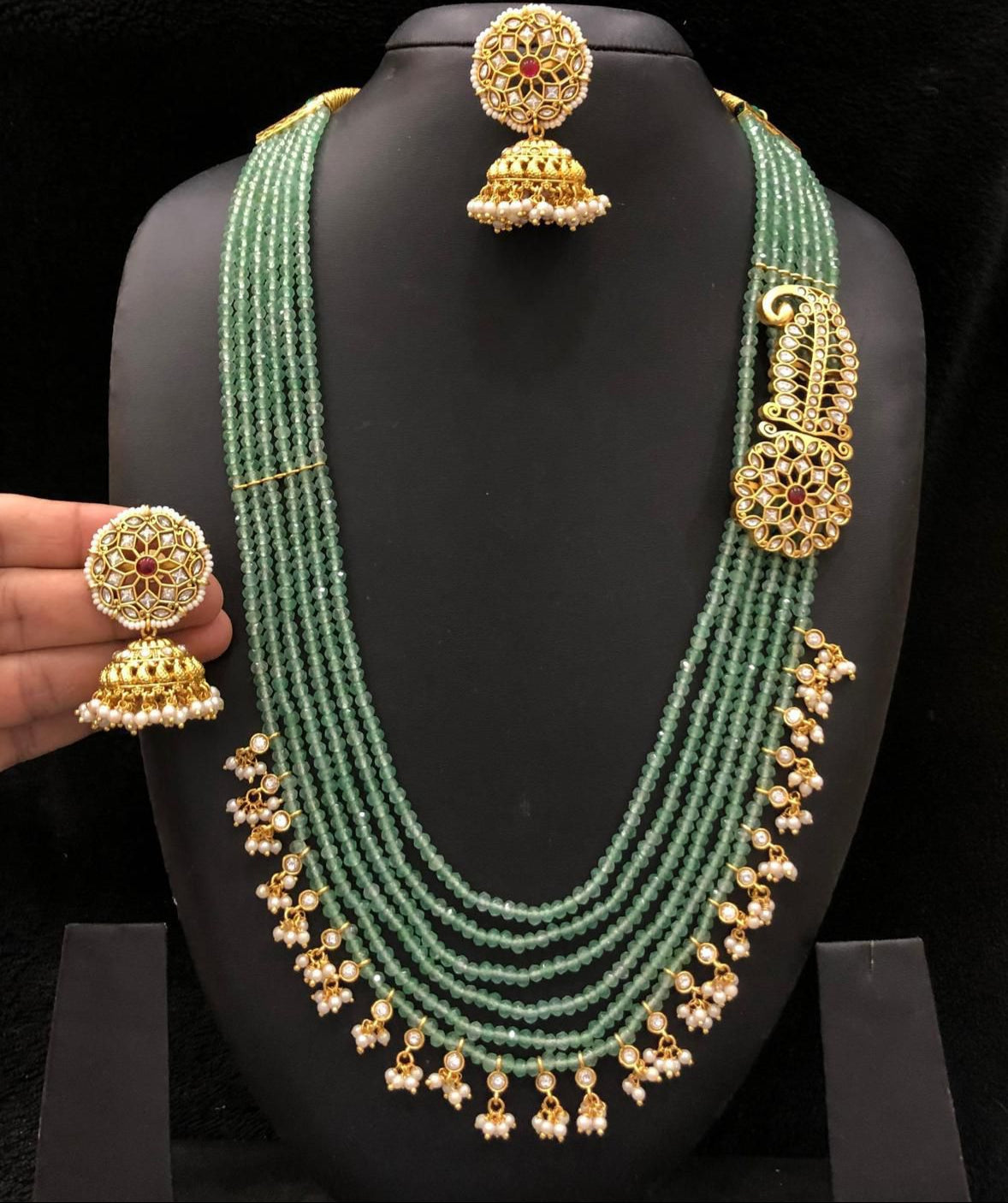 Mint Green Beads haram