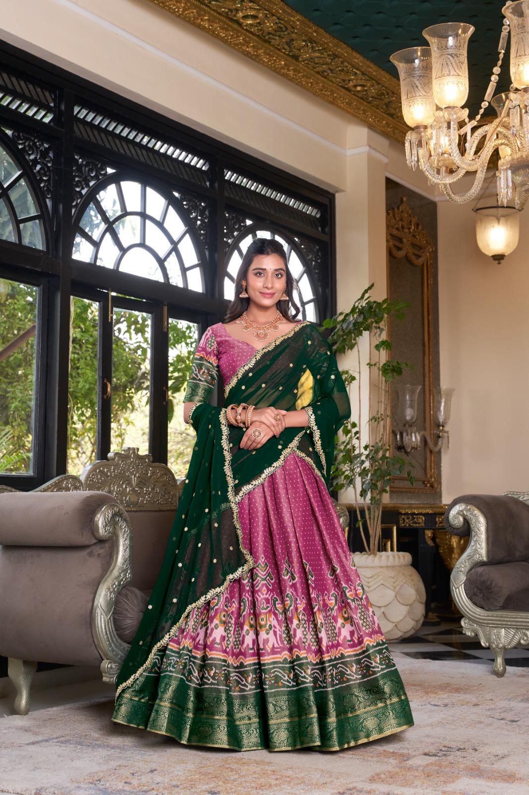 Pink Garba lehanga