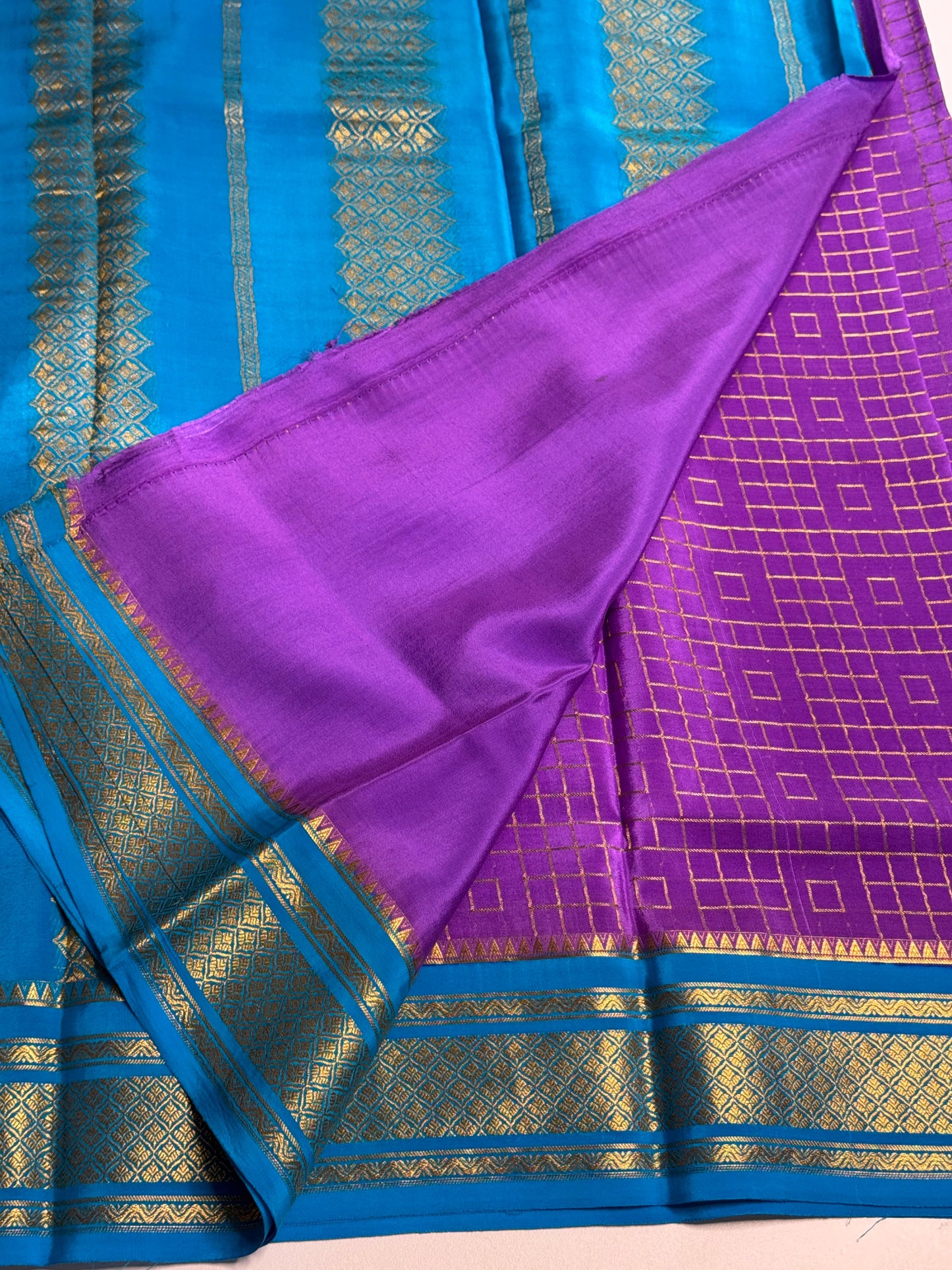 Vibrant saree of the festival