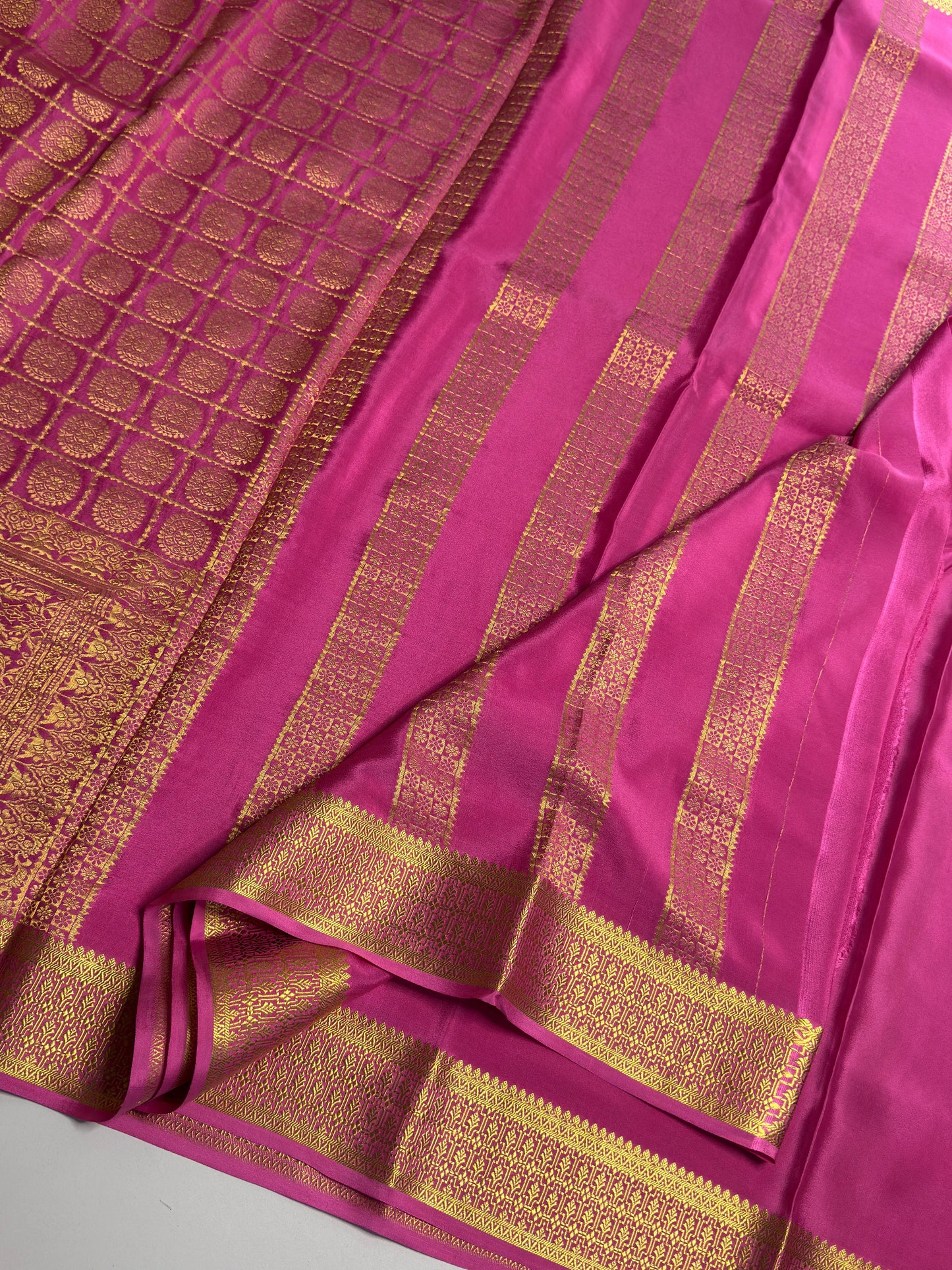 Brocade Mysore silk