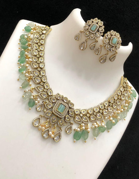 Mint green Ad necklace