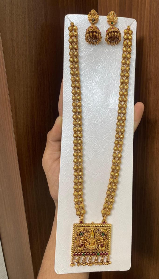 Long Lakshmi pendant set