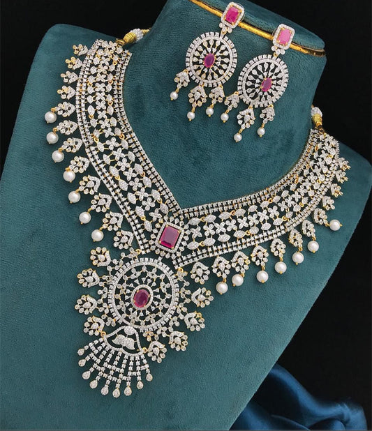 Bridal american diamond set