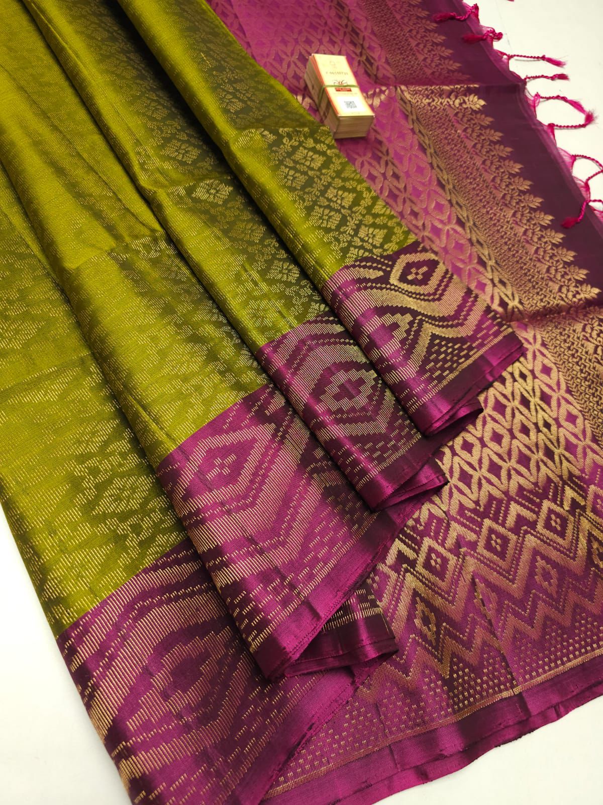 Brocade silk saree