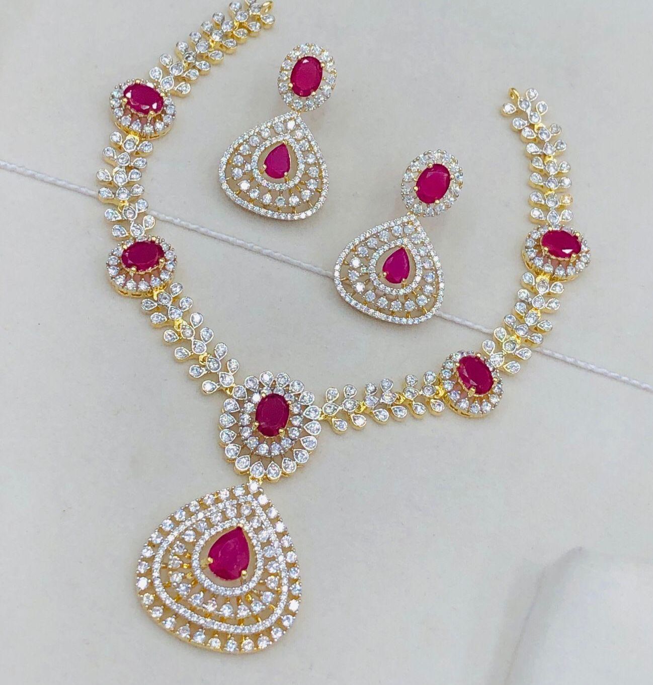 American diamond Necklace set