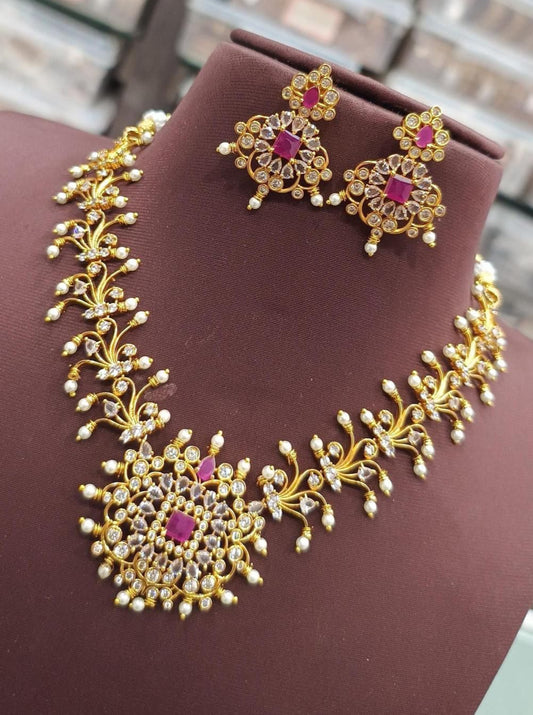 Diamond imitation Necklace sets