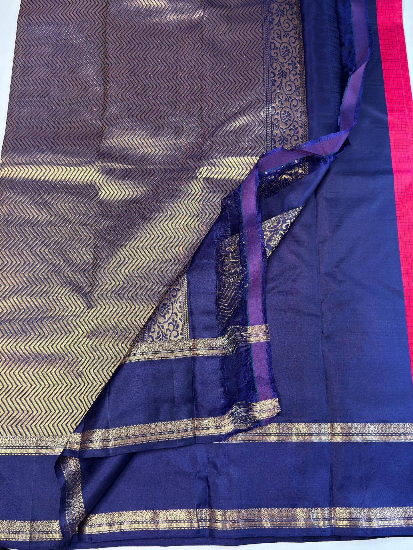 Pure silk in Red color
