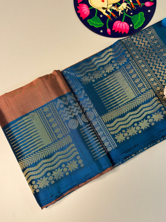 coffee brown silk sarees