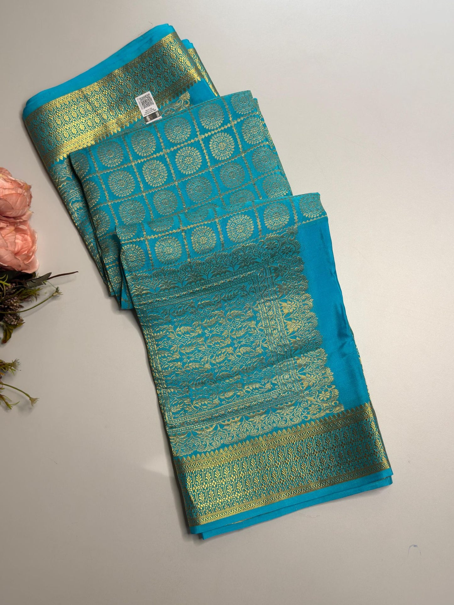 Mysore Silk wtih full Brocade