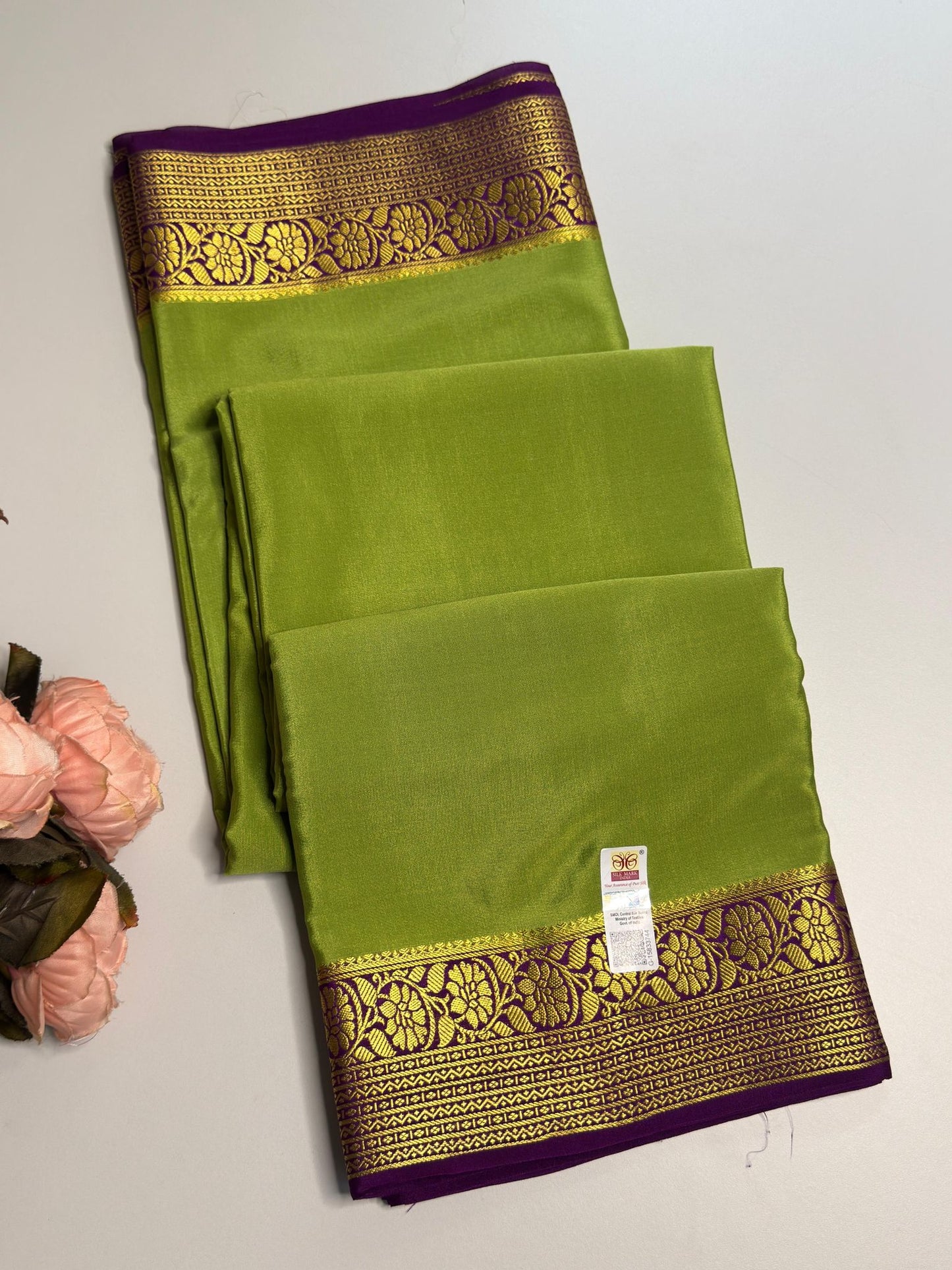 Plain Mysore silk