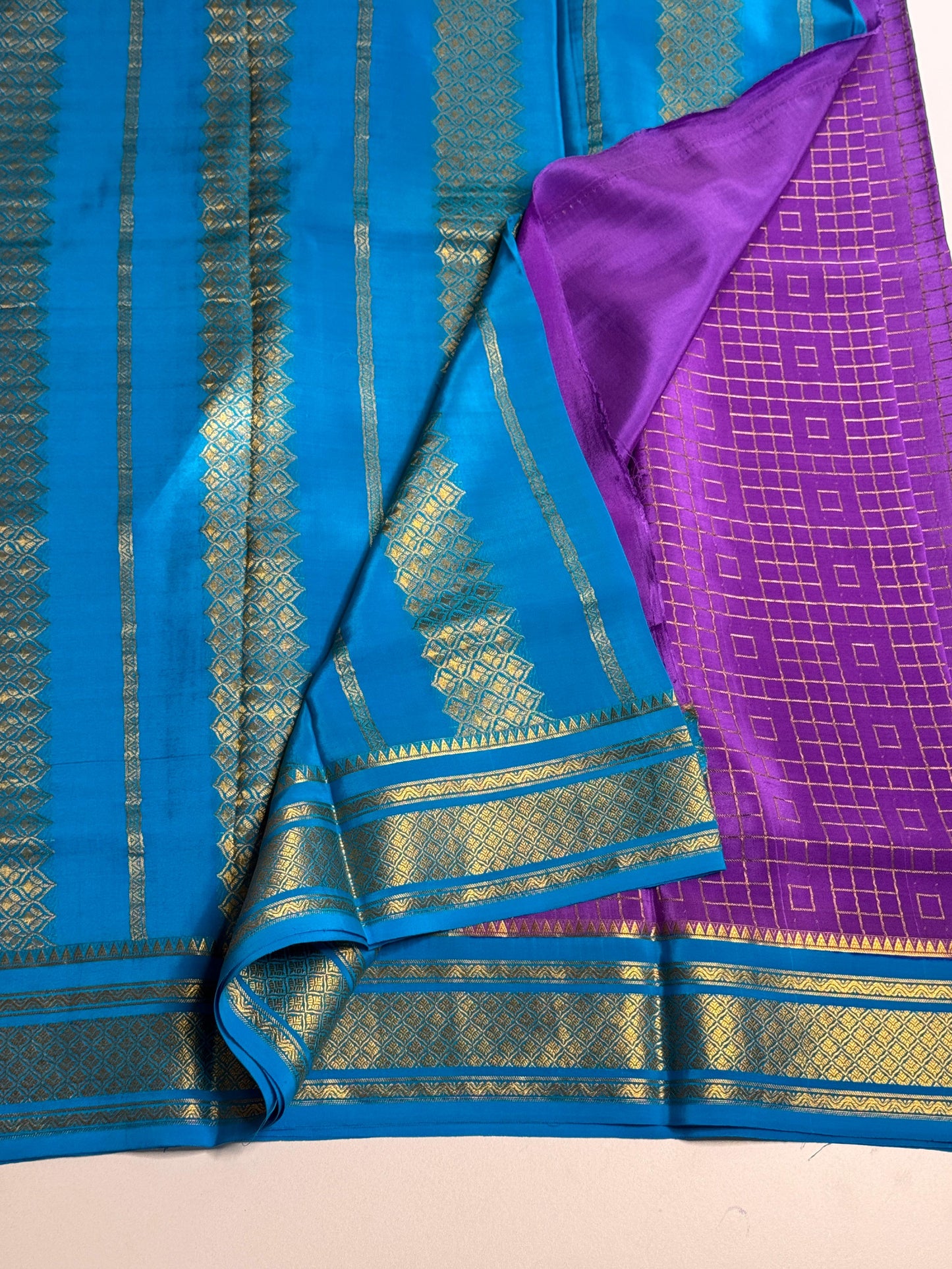 Vibrant saree of the festival