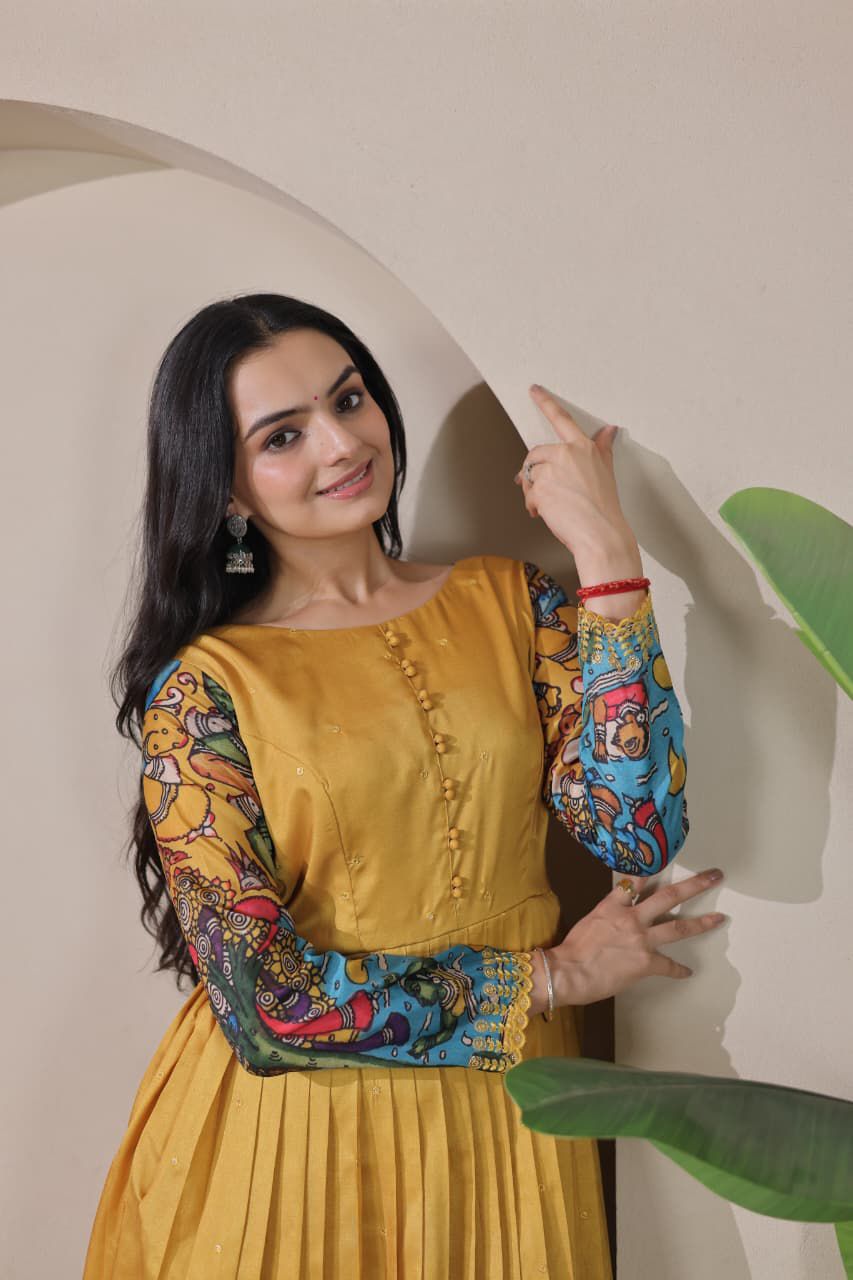 Penkalamkari gowns