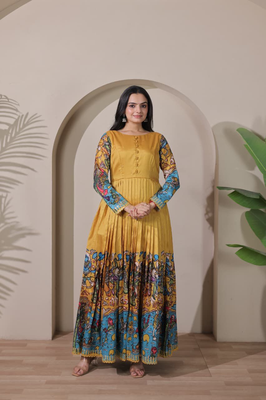 Penkalamkari gowns