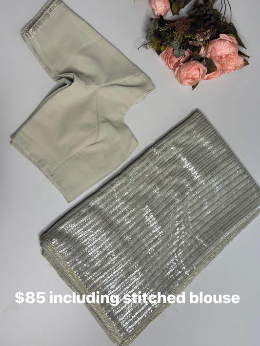 sequins sarees