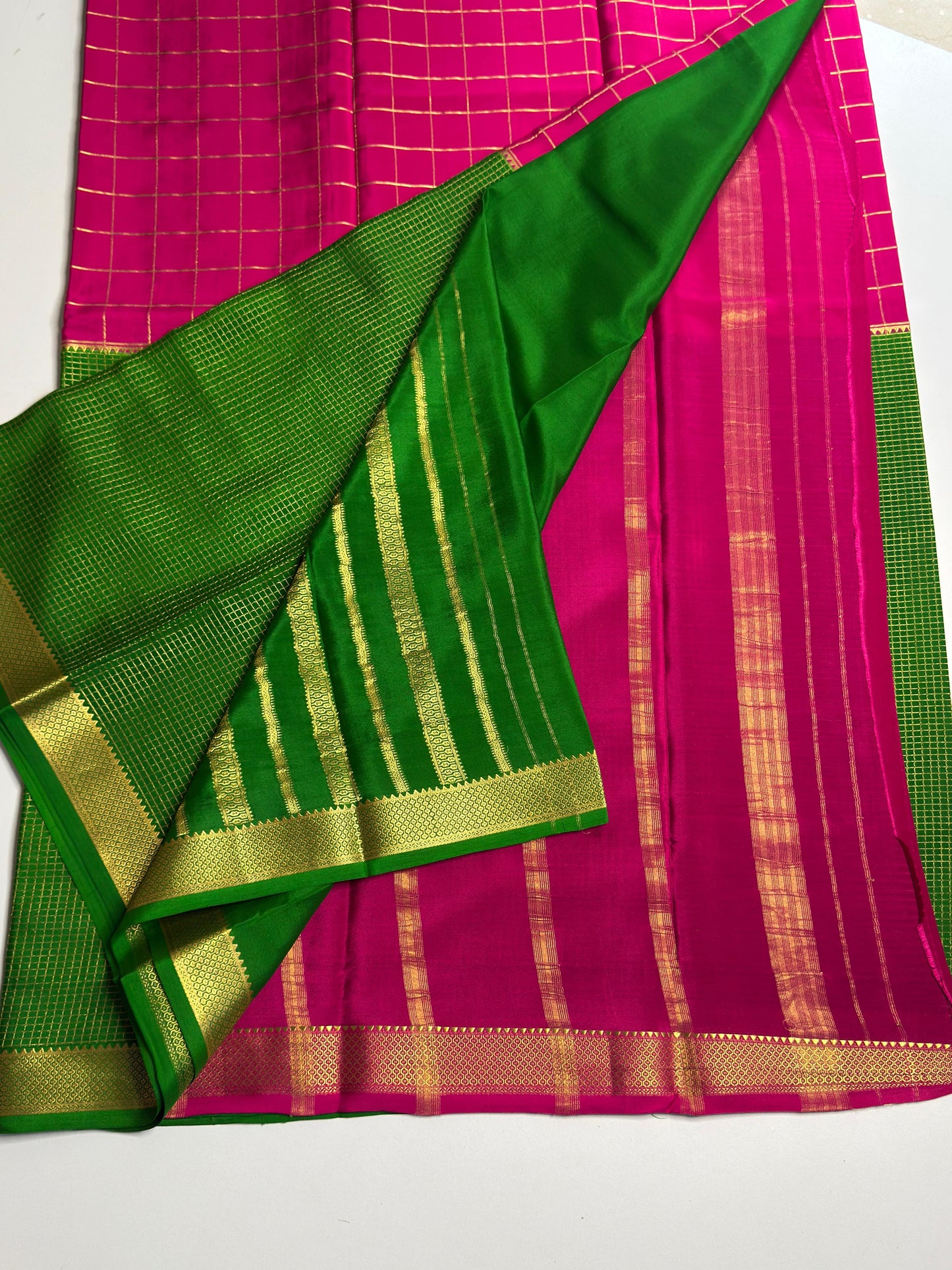 Double pallu  mysore silk