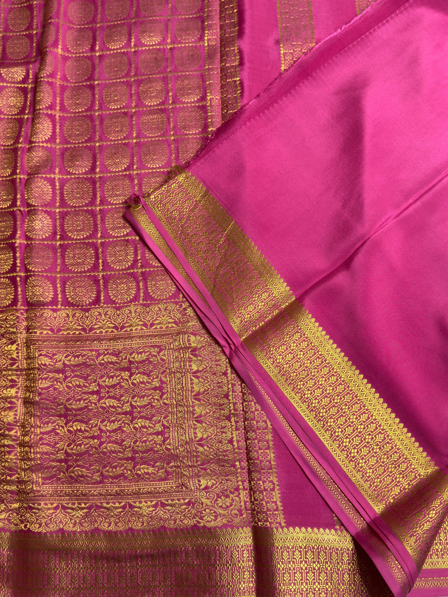 Brocade Mysore silk