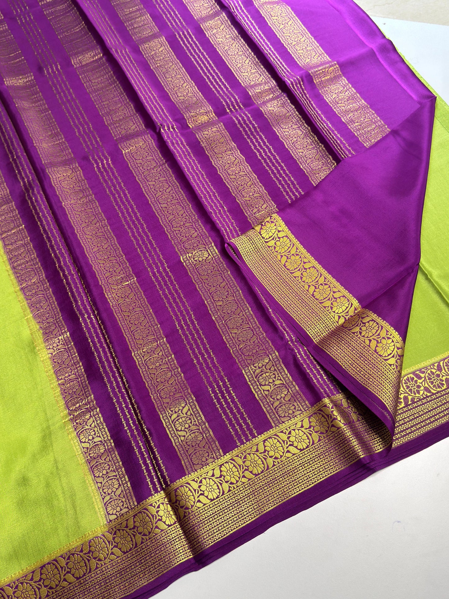 Plain Mysore silk