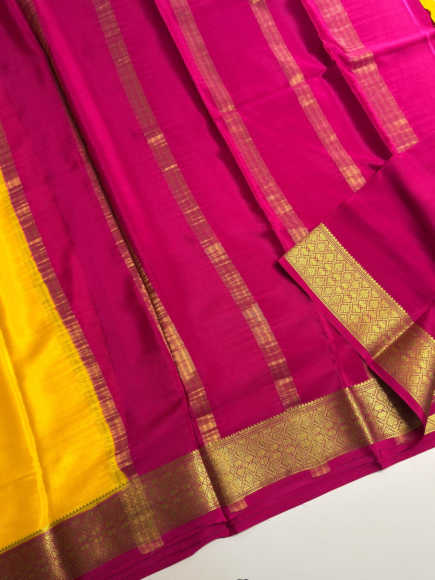 Plain Mysore silk