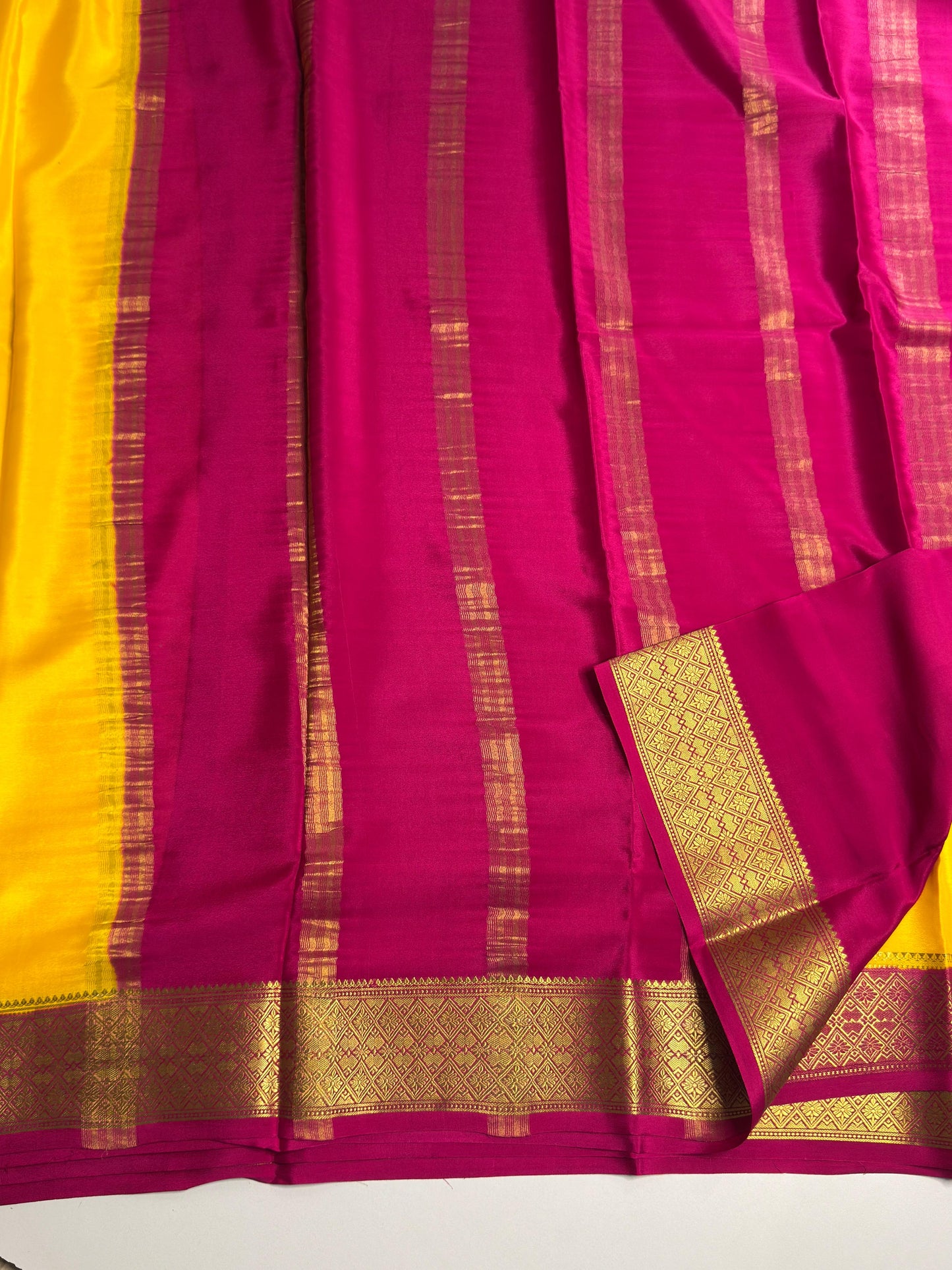 Plain Mysore silk