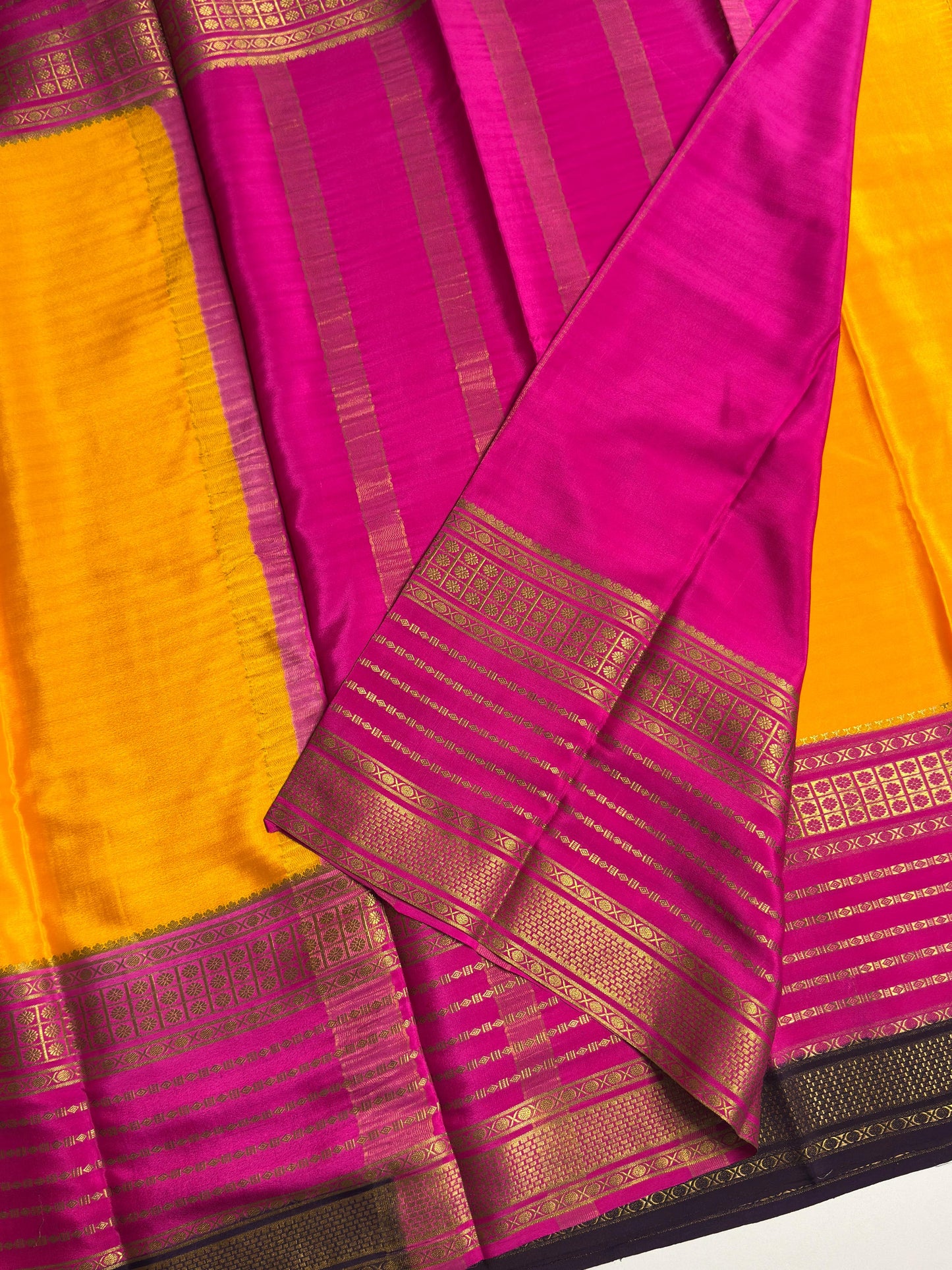 Festival Yellow Mysore silk