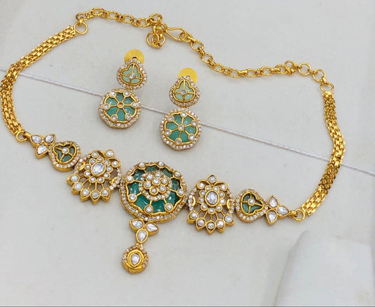 cz stone choker
