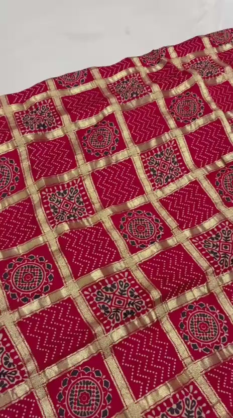 Gharachola red sarees