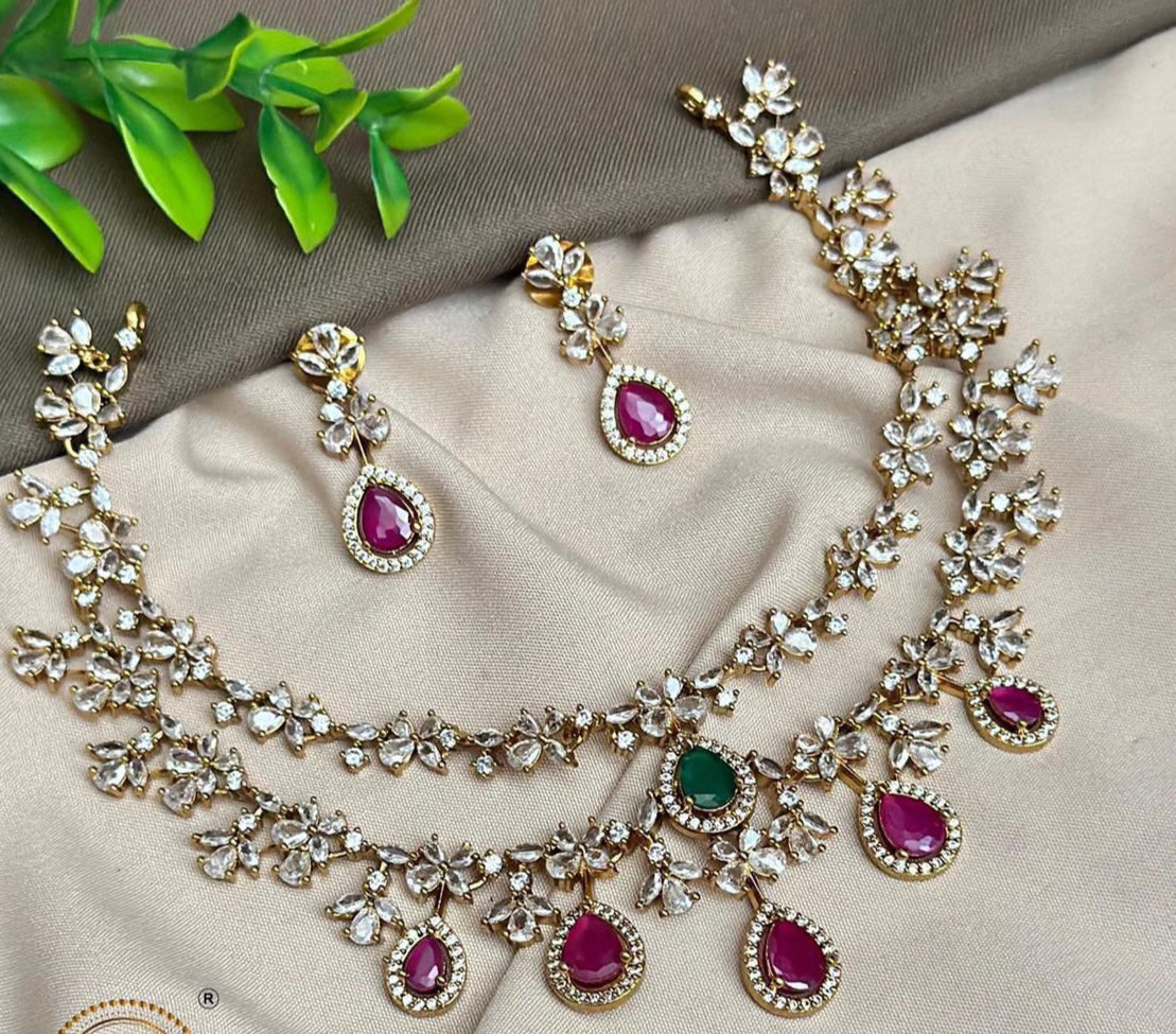 Victorian  necklace with earrings