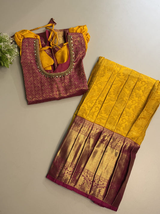Kids pattu lehanga
